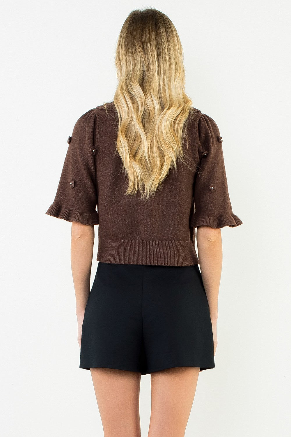 Kilah Collared Top - Brown