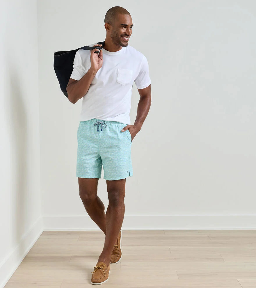 Peter Millar Tide Lines Swim Trunk Rainforest