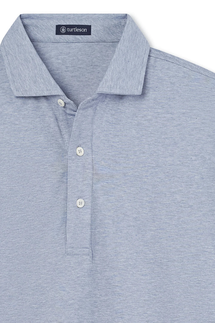 Avery LS Polo - Blue Steel Heather