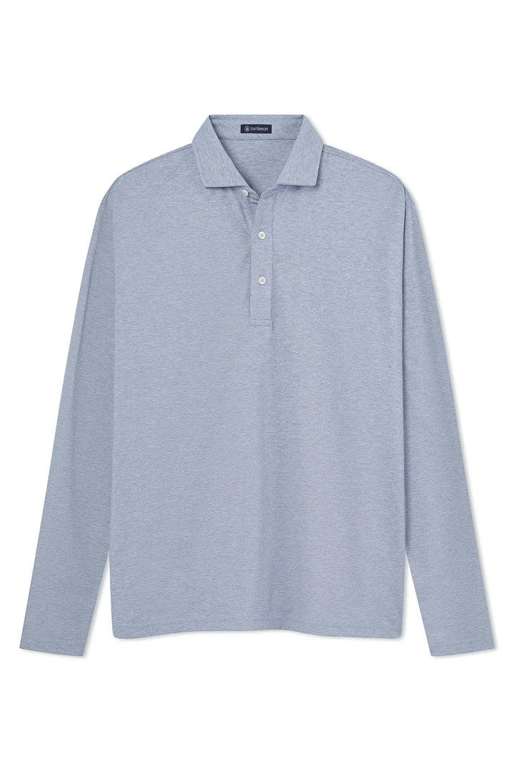 Avery LS Polo - Blue Steel Heather