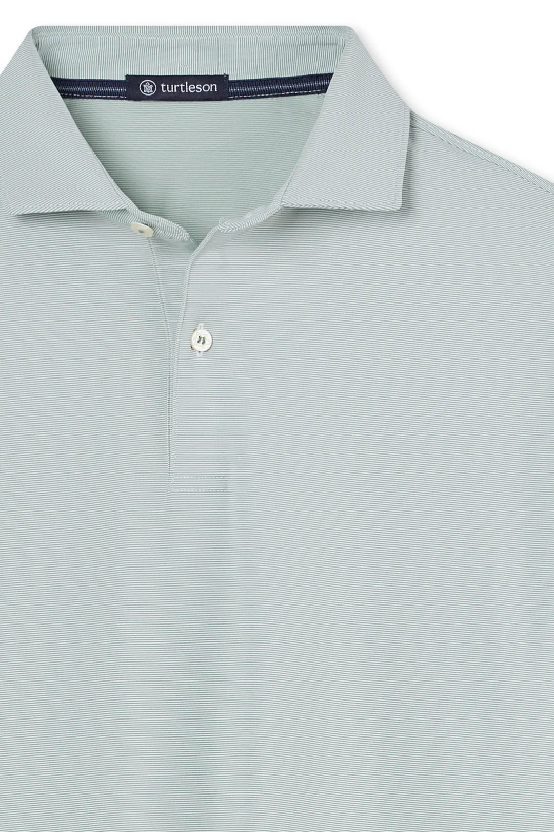 Finch Stripe LS Polo - Sage