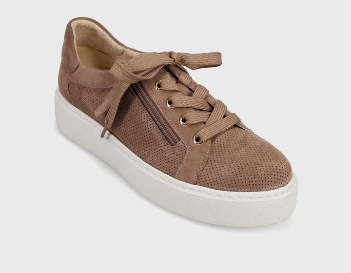 Yohana Mink Taupe Suede