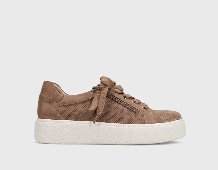 Yohana Mink Taupe Suede