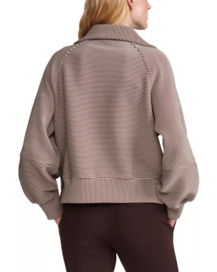 Milano Half Zip Sweat 2.0 Coffee Bean/Birch