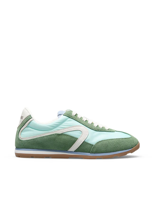 Verbenas Jamaica Pixel Sneaker – Turquoise Multi Retro Trainer