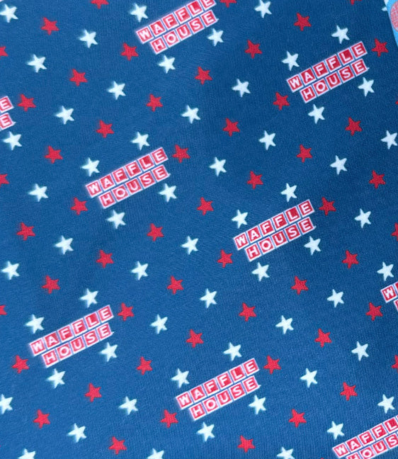 Waffle House Stars Swim Trunk Ensign Blue