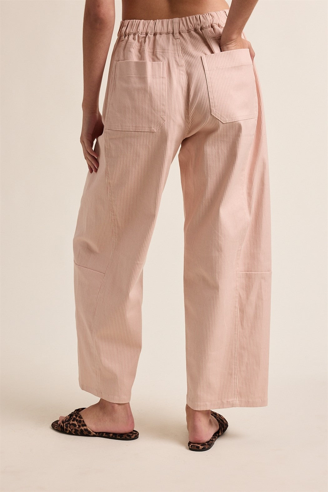 Journey Striped Pants Pink &amp; Taupe